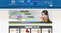 Desktop Screenshot of especialistashosting.com